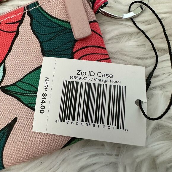 Vera Bradley‎ Zip ID Case 2 Piece Floral Print New - Picture 2 of 7